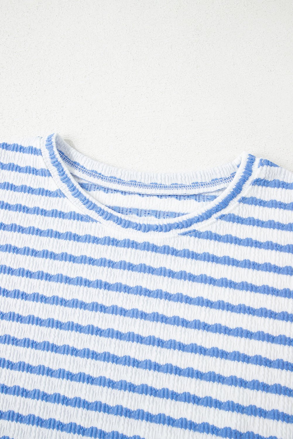 Stripe Knitted Top & Drawstring Shorts Set - Rooted & Reckless Co.