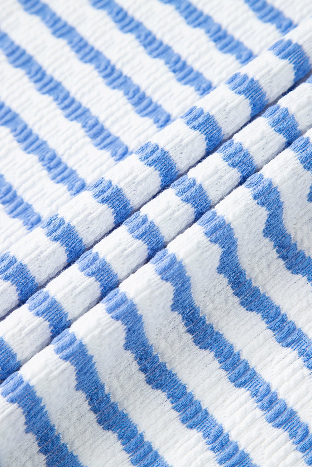 Stripe Knitted Top & Drawstring Shorts Set - Rooted & Reckless Co.