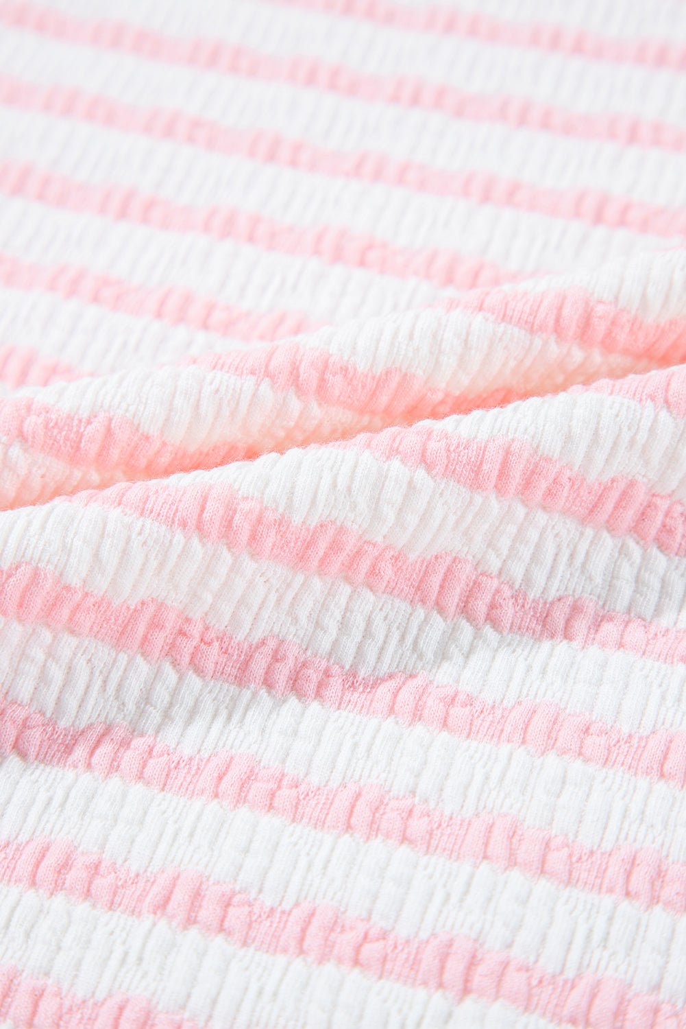 Stripe Knitted Top & Drawstring Shorts Set - Rooted & Reckless Co.
