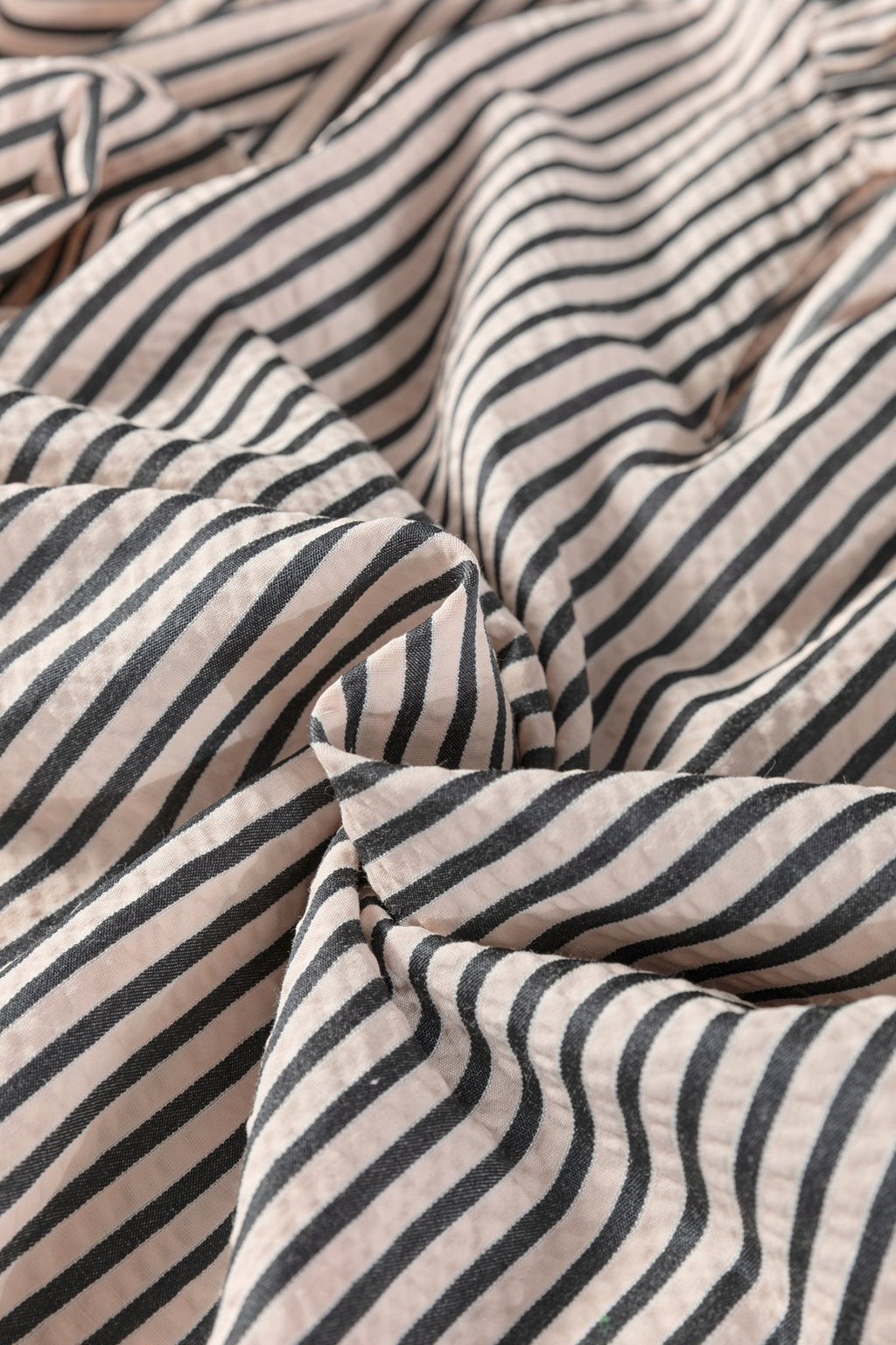 Stripe Knotted Cuff 3/4 Sleeve V-Neck Blouse - Rooted & Reckless Co.