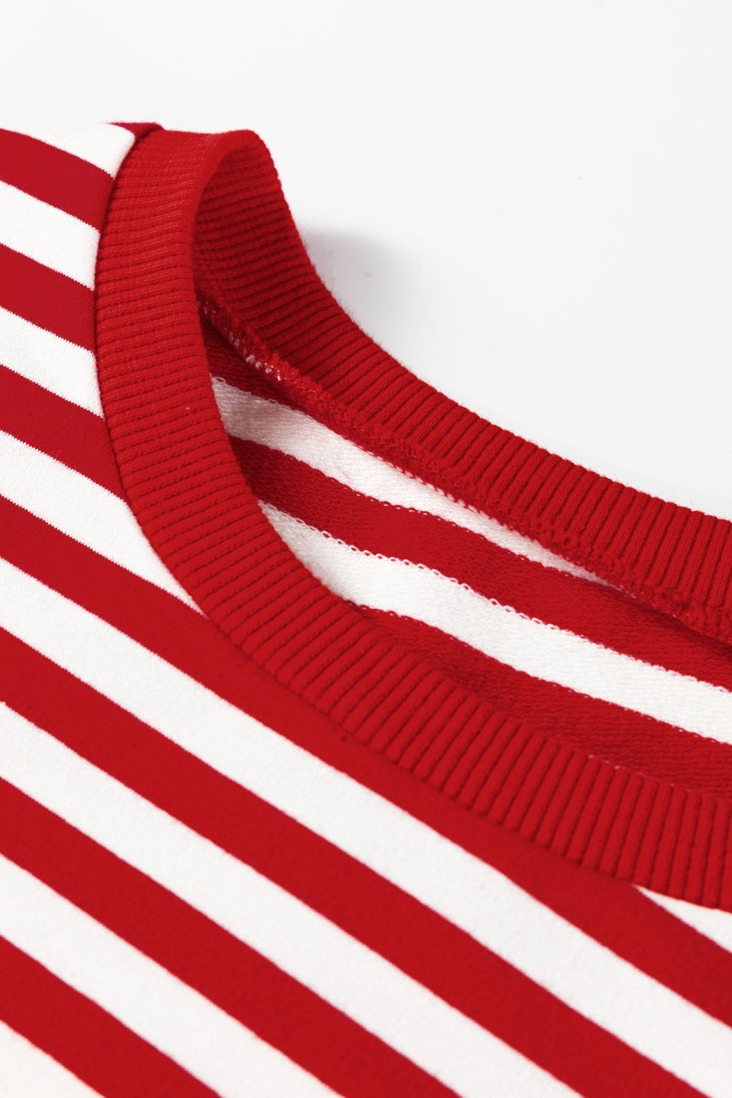 Stripe Lace Trim 3/4 Sleeve Top - Rooted & Reckless Co.