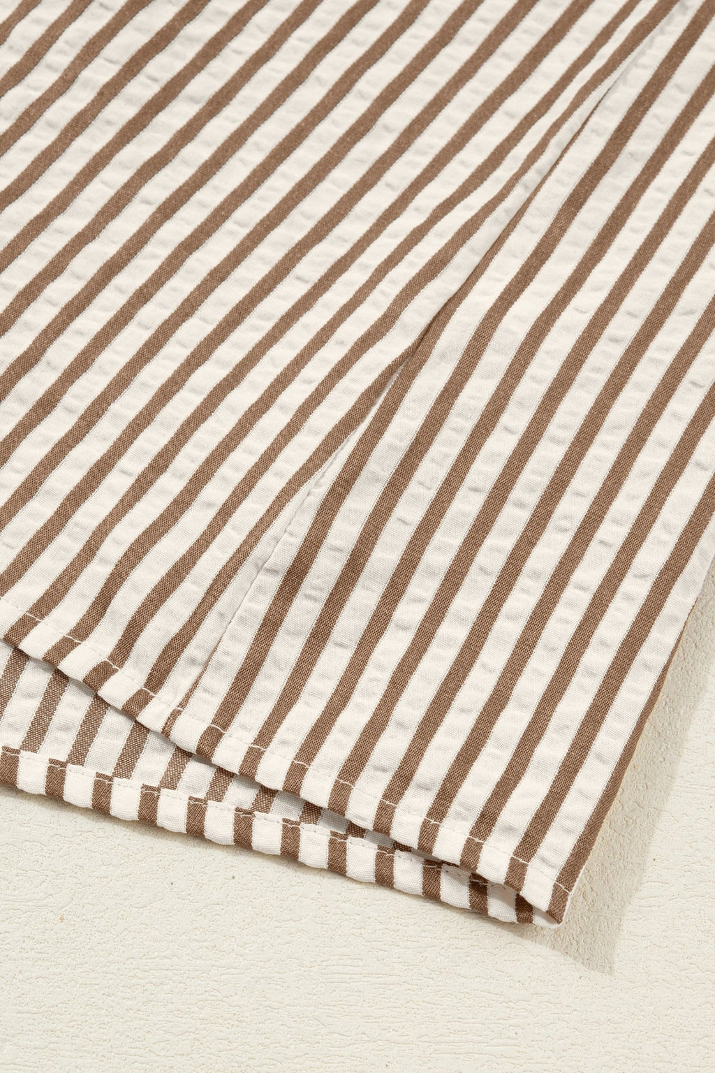 Stripe Leopard Patchwork Long Sleeve Shirt - Rooted & Reckless Co.