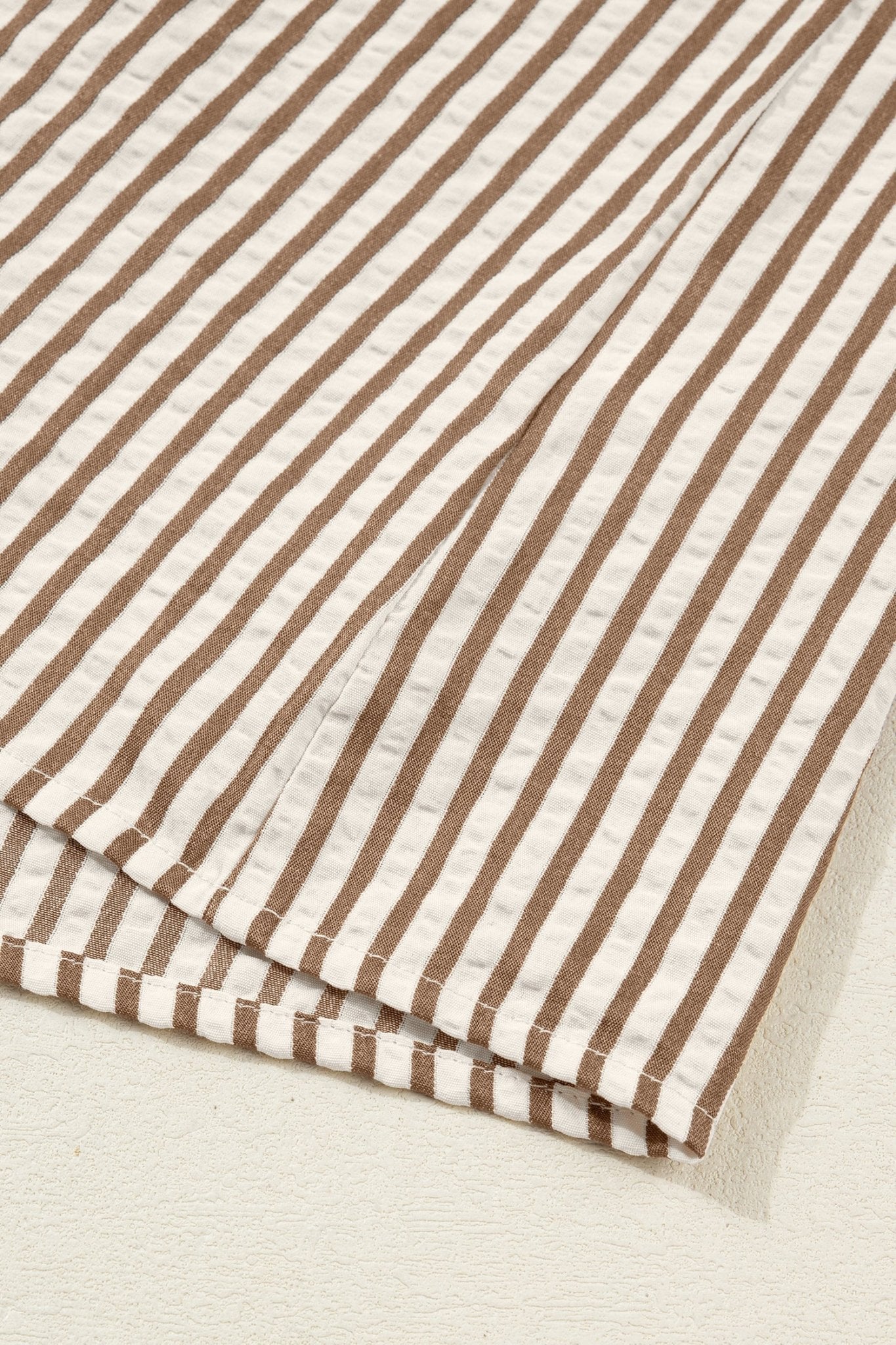 Stripe Leopard Patchwork Long Sleeve Shirt - Rooted & Reckless Co.