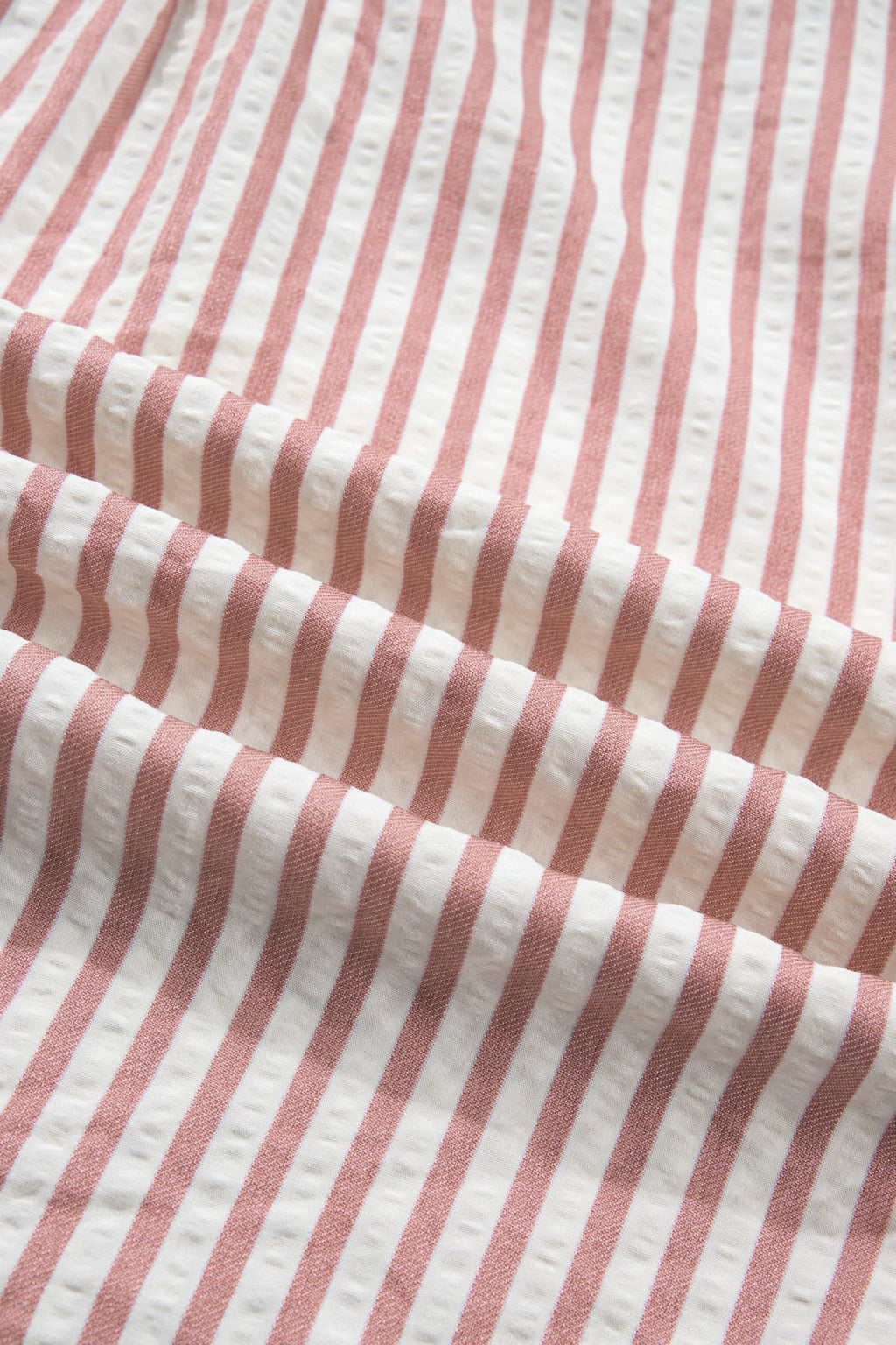Stripe Leopard Trim V-Neck Buttoned Short Sleeve Shirt - Rooted & Reckless Co.
