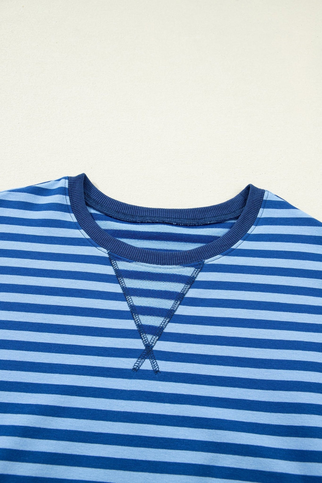 Stripe Long Sleeve Pullover & Shorts Set - Rooted & Reckless Co.