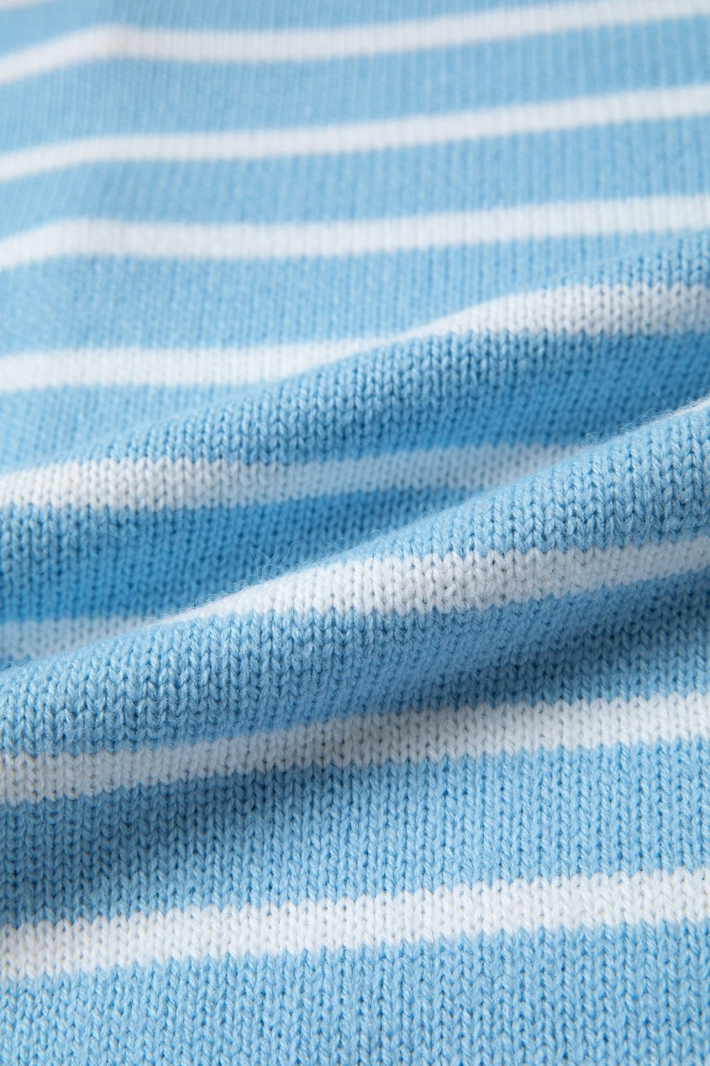 Stripe Long Sleeve Round Neck Open Front Cardigan - Rooted & Reckless Co.