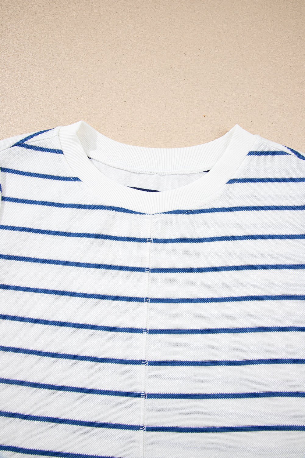 Stripe Long Sleeve Top and Drawstring Pants Set - Rooted & Reckless Co.