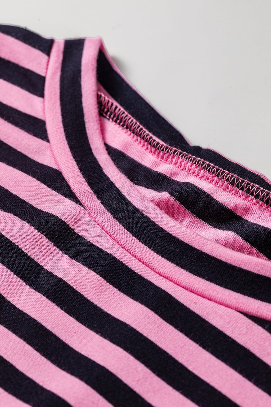 Stripe Long Sleeve Top and Drawstring Pants Set - Rooted & Reckless Co.