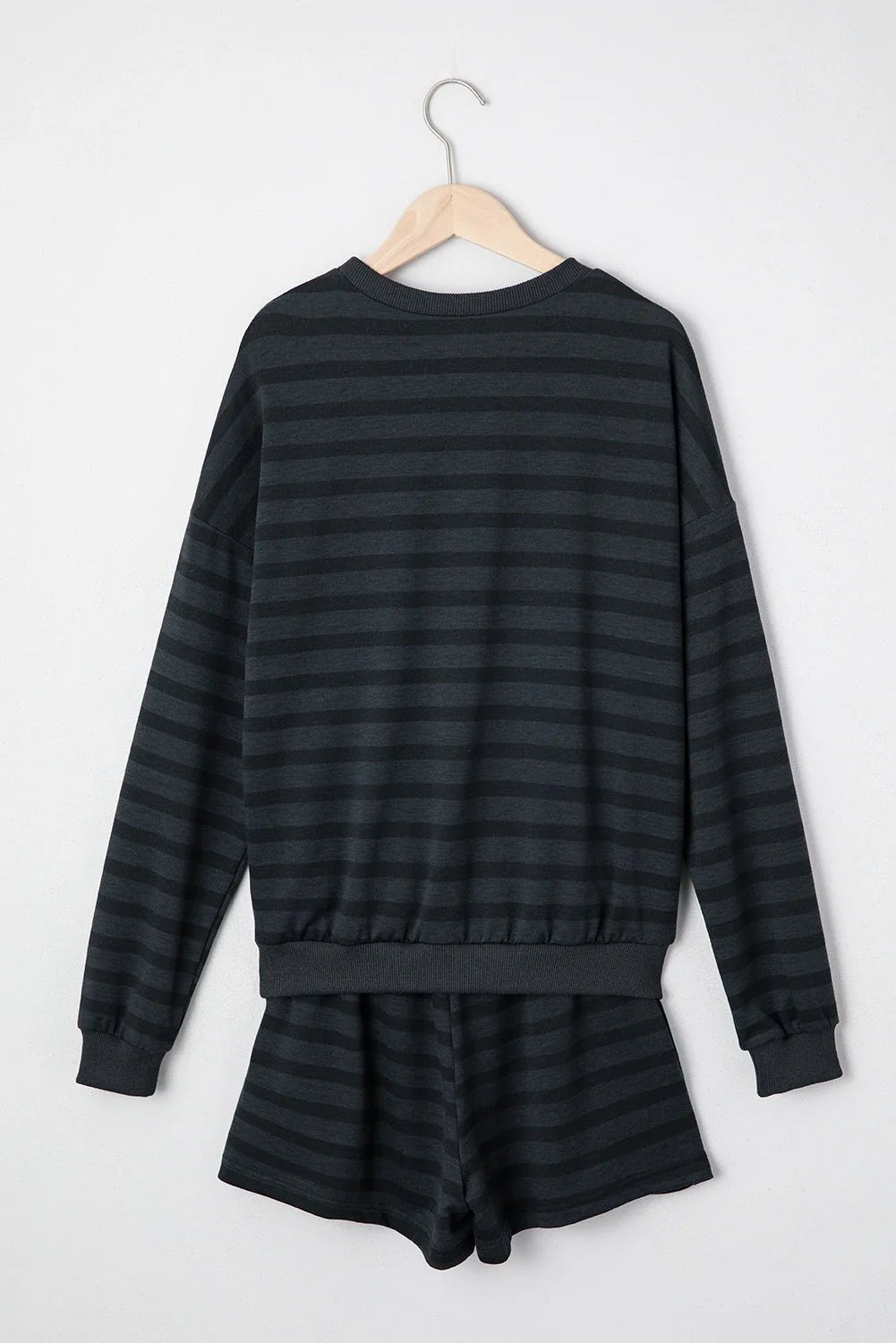 Stripe Long Sleeve Top & Shorts Set - Rooted & Reckless Co.