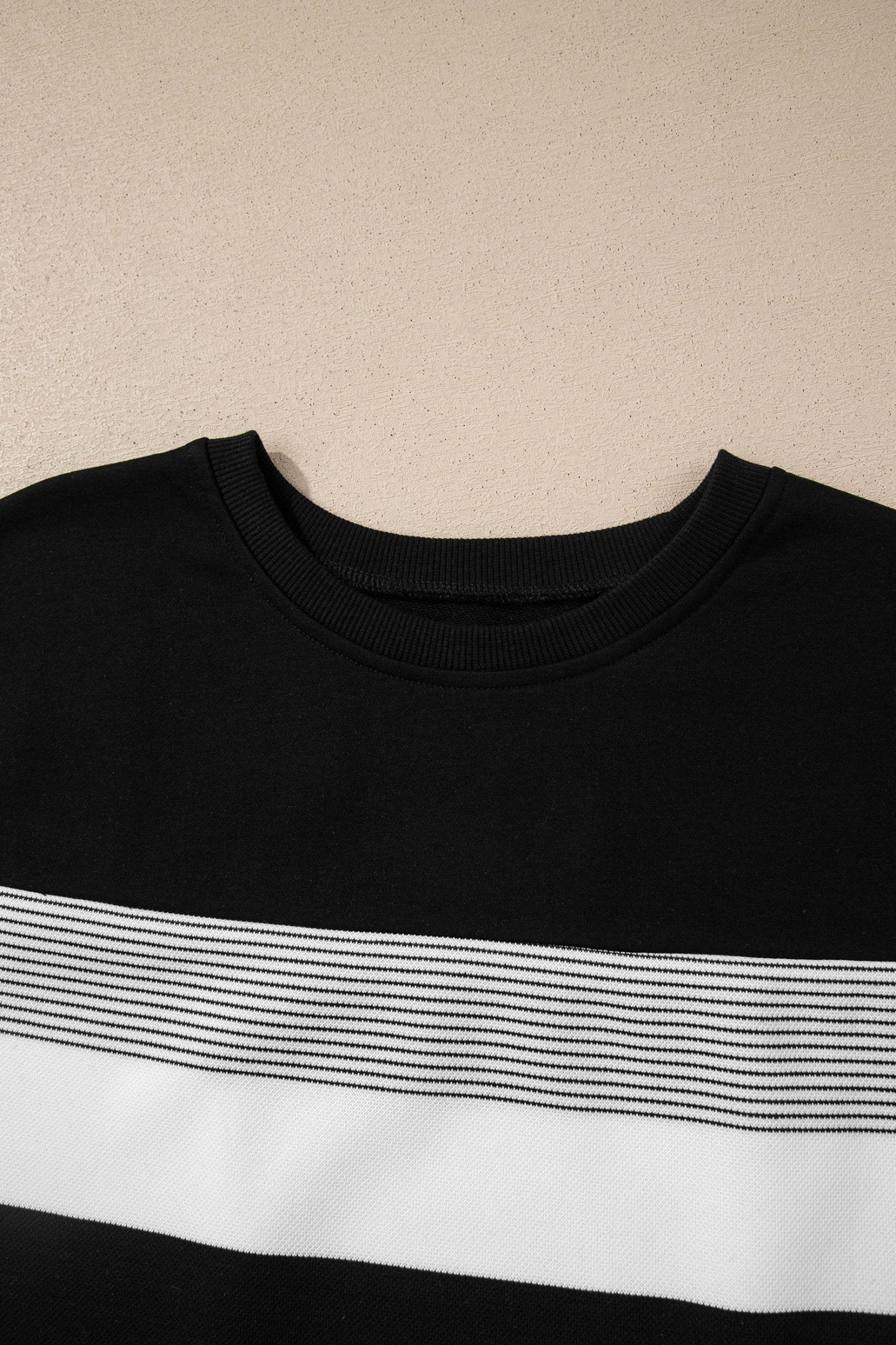 Stripe Mixed Crew Neck Cap Sleeve T-Shirt - Rooted & Reckless Co.