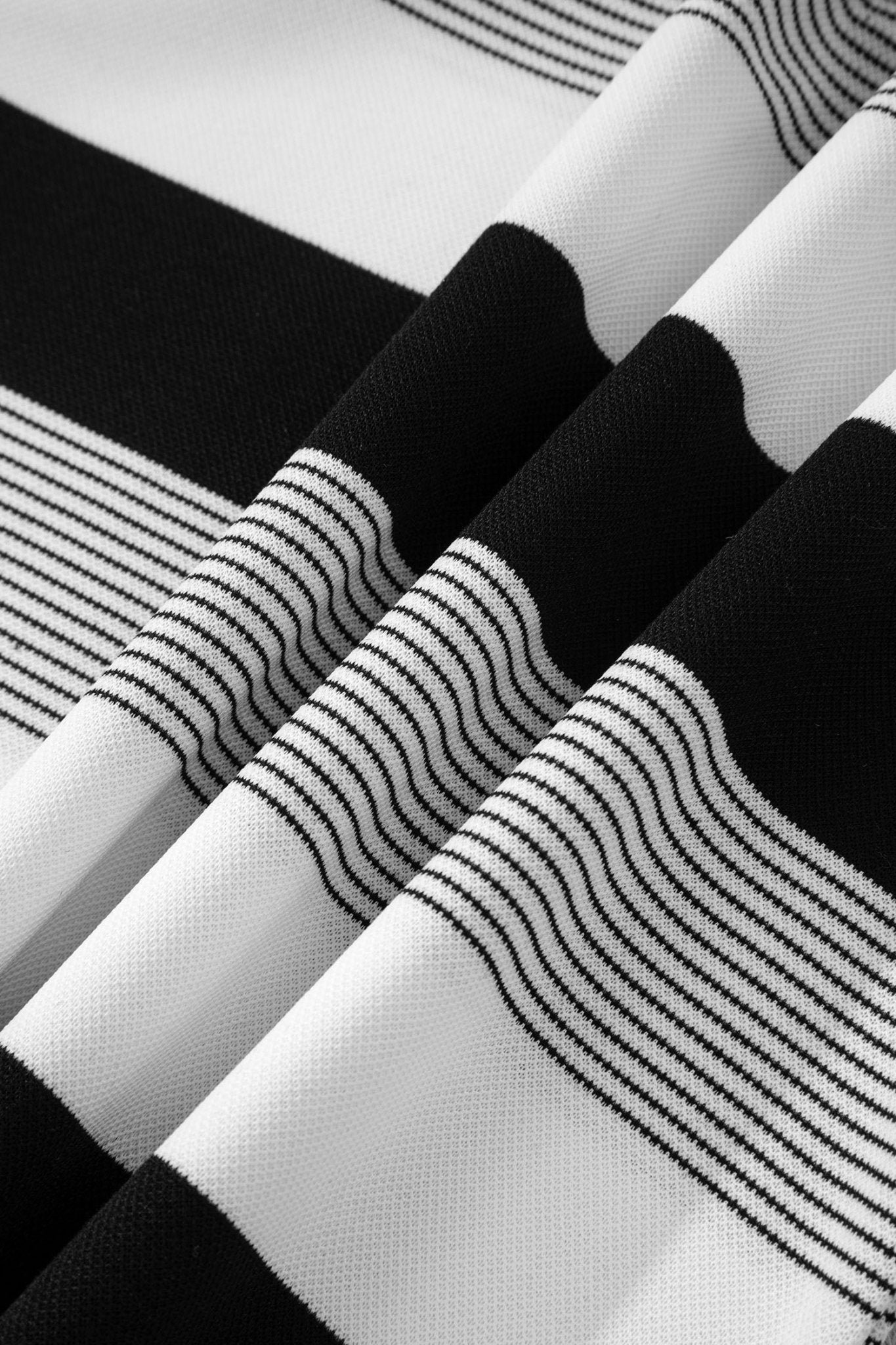 Stripe Mixed Crew Neck Cap Sleeve T-Shirt - Rooted & Reckless Co.