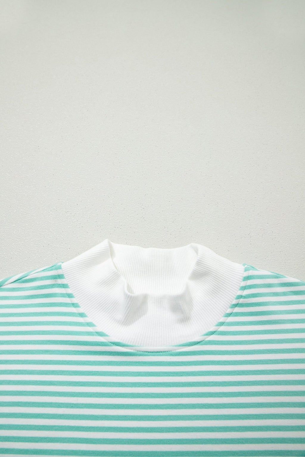 Stripe Oversized Mock Neck Sweatshirt & Shorts Set - Rooted & Reckless Co.
