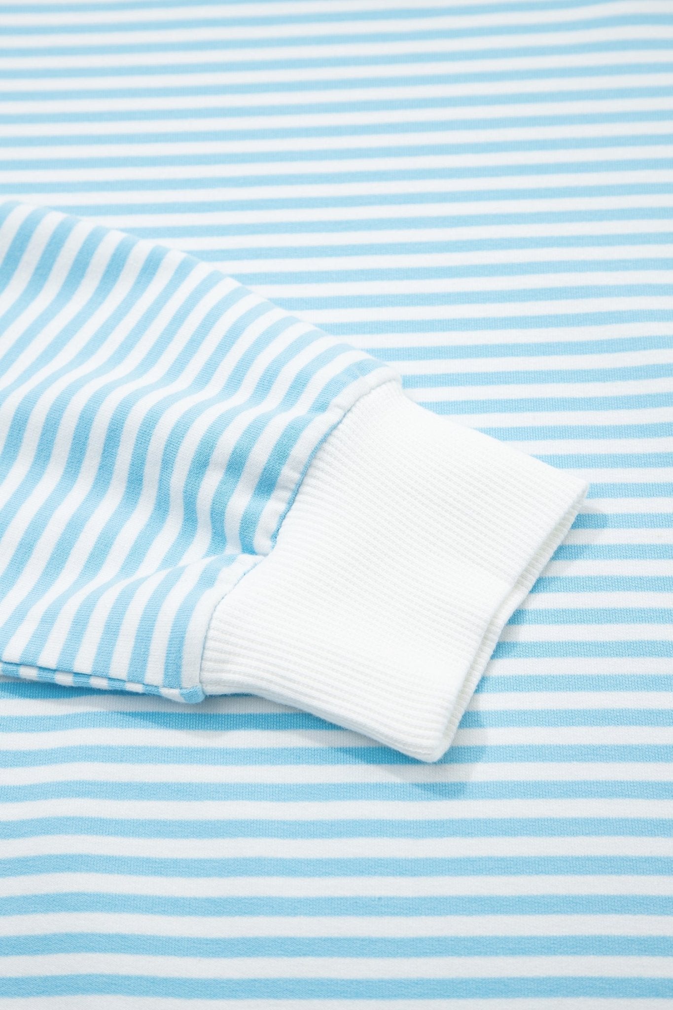 Stripe Oversized Mock Neck Sweatshirt & Shorts Set - Rooted & Reckless Co.