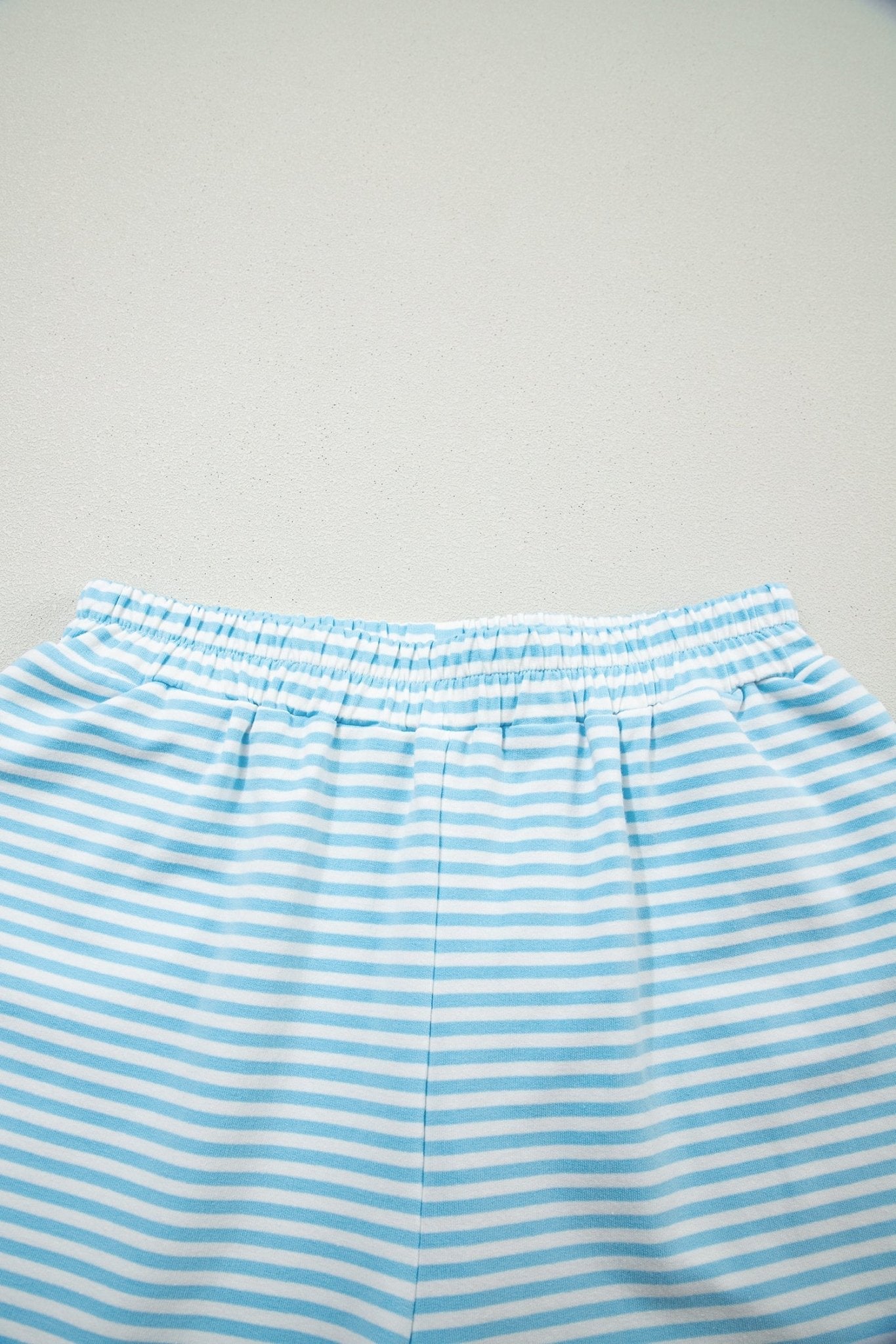 Stripe Oversized Mock Neck Sweatshirt & Shorts Set - Rooted & Reckless Co.
