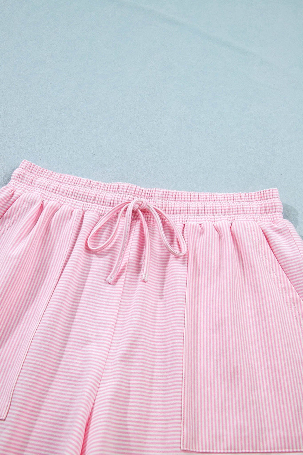 Stripe Oversized Tee & Drawstring Shorts Set - Rooted & Reckless Co.