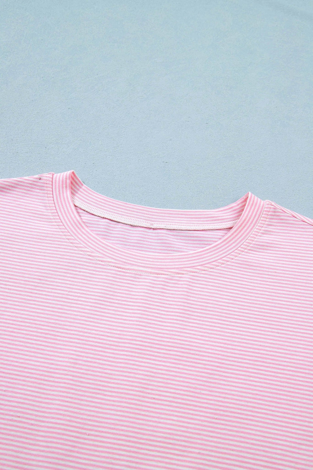 Stripe Oversized Tee & Drawstring Shorts Set - Rooted & Reckless Co.