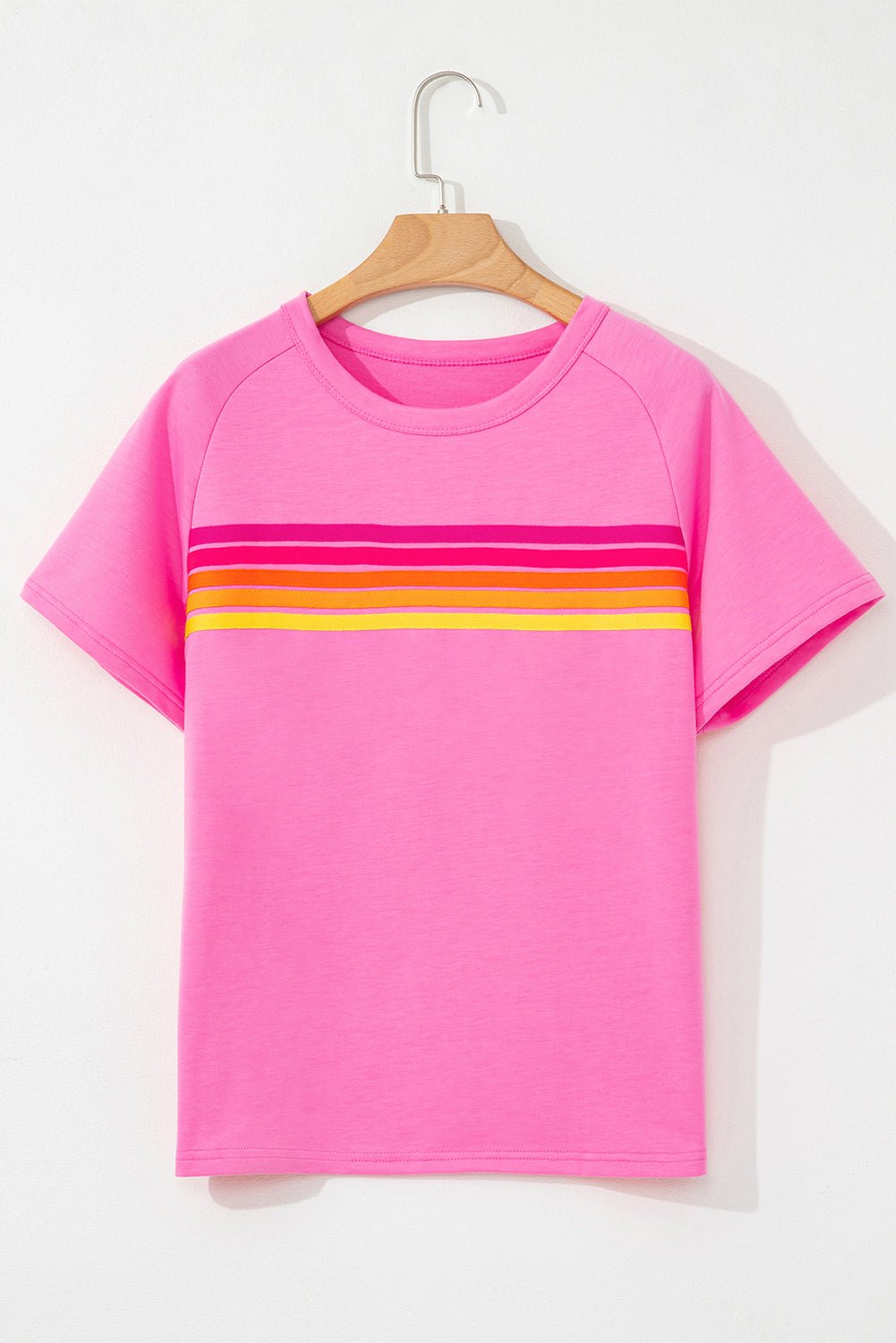 Stripe Patch Front Short Sleeve Tee - Rooted & Reckless Co.