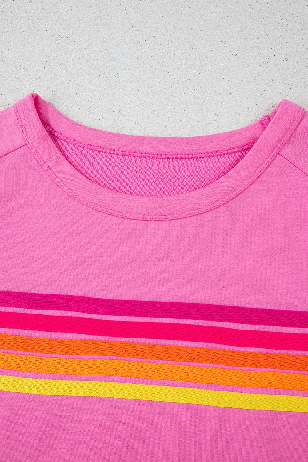 Stripe Patch Front Short Sleeve Tee - Rooted & Reckless Co.