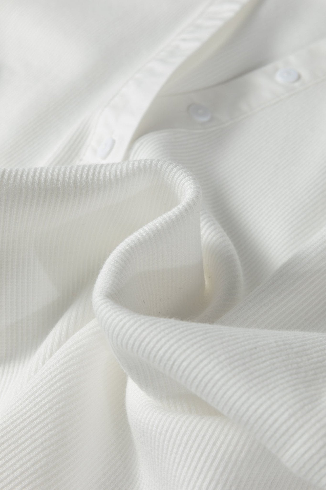 Stripe Patchwork Buttoned V-Neck Ribbed Knit Top - Rooted & Reckless Co.