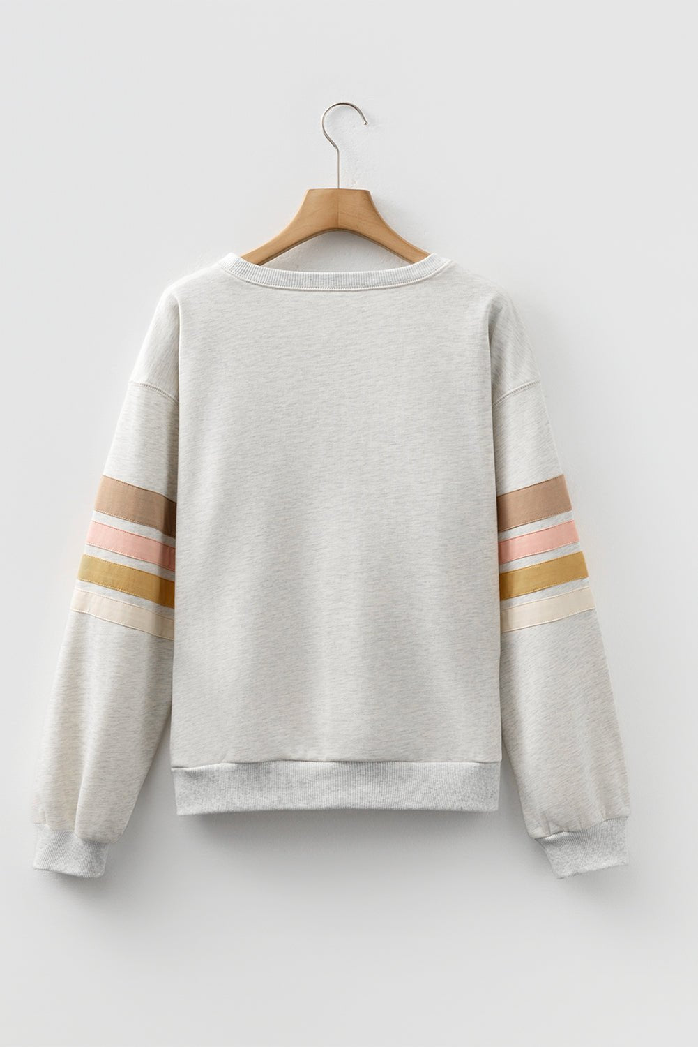 Stripe Patchwork Drop Shoulder Sweatshirt - Rooted & Reckless Co.