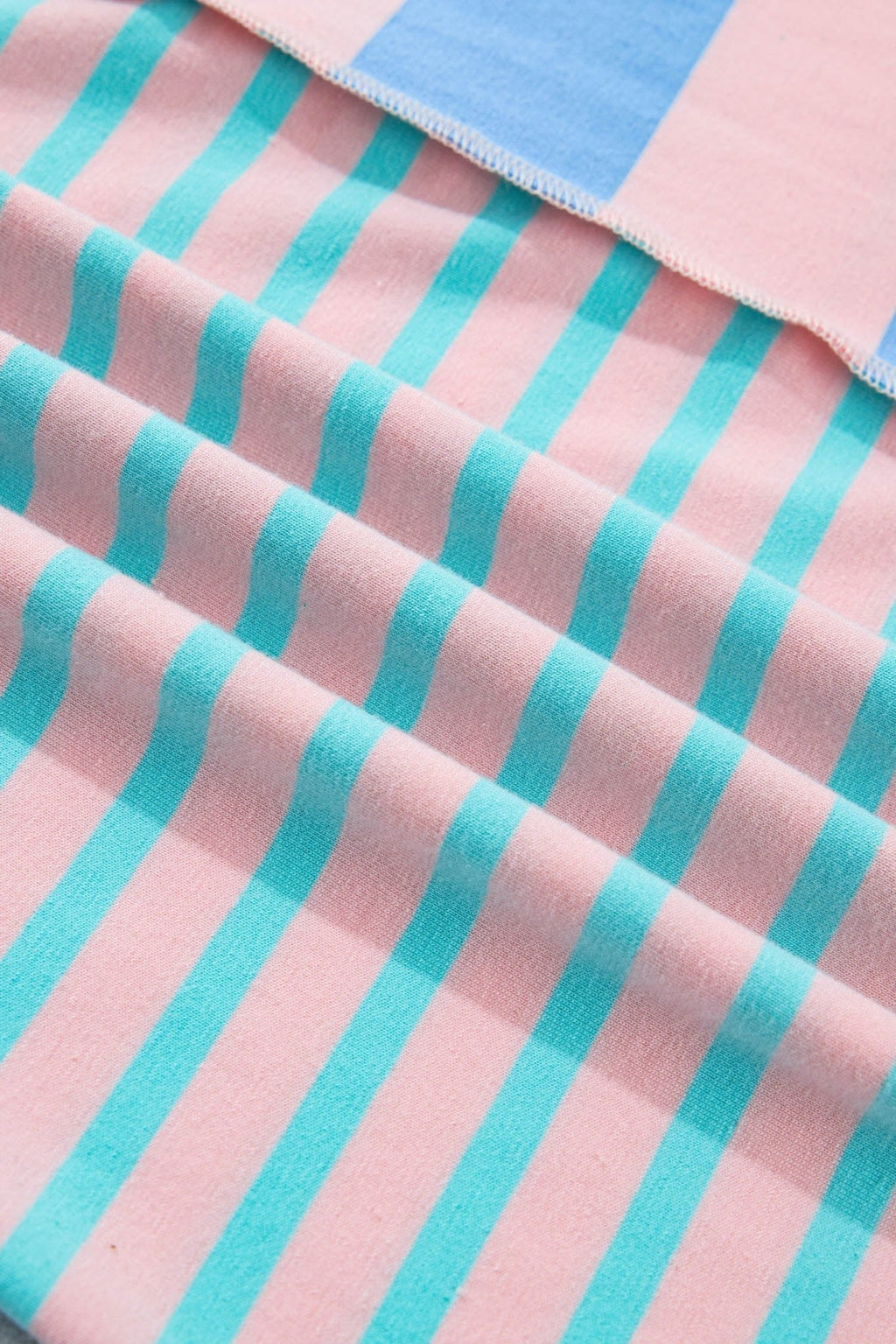 Stripe Patchwork Exposed Seam Top & Short Set - Rooted & Reckless Co.