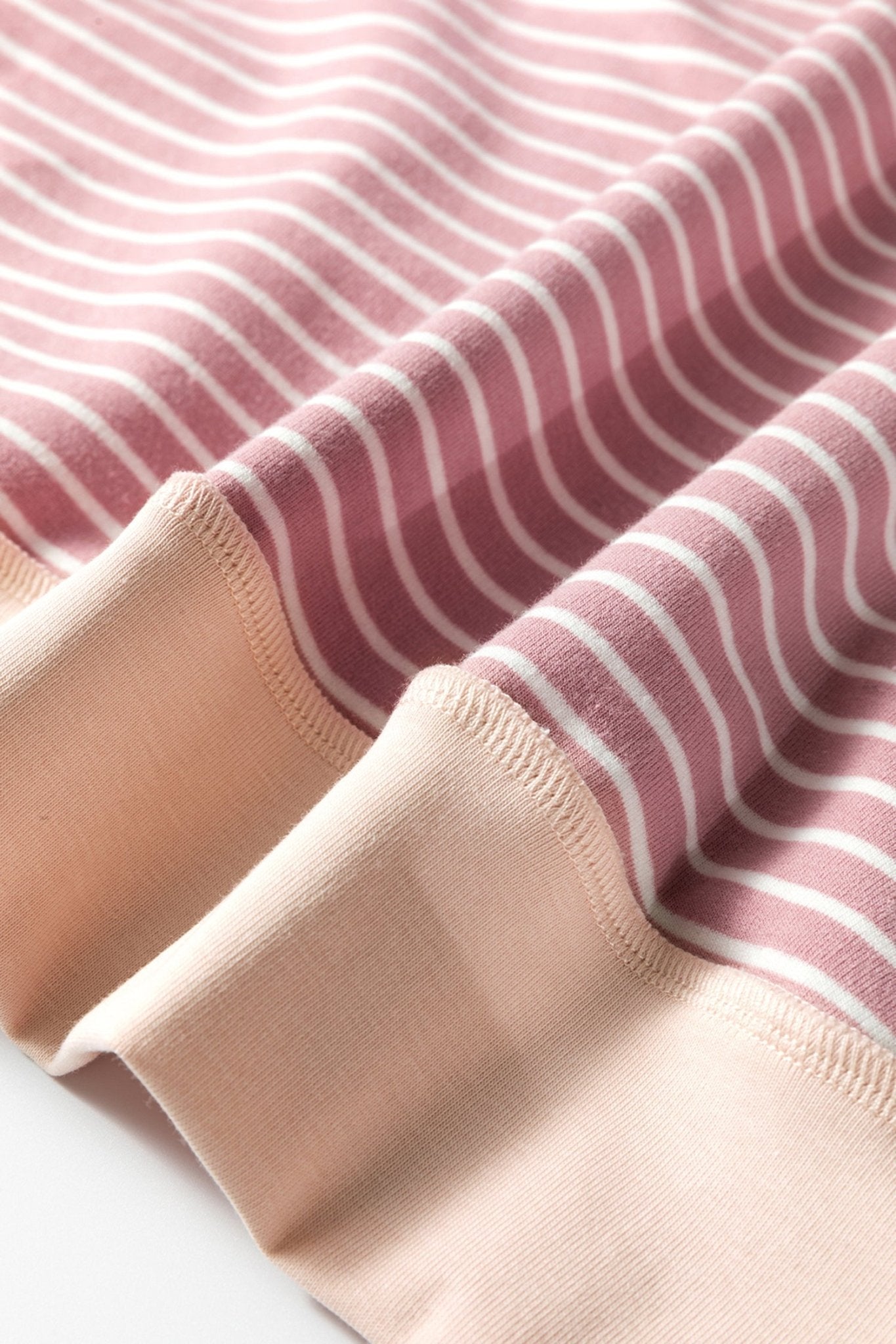 Stripe Patchwork Exposed Stitching Long Sleeve Top - Rooted & Reckless Co.