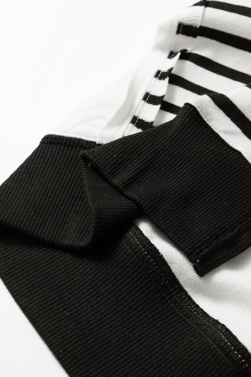 Stripe Patchwork Long Sleeve Knit Top - Rooted & Reckless Co.