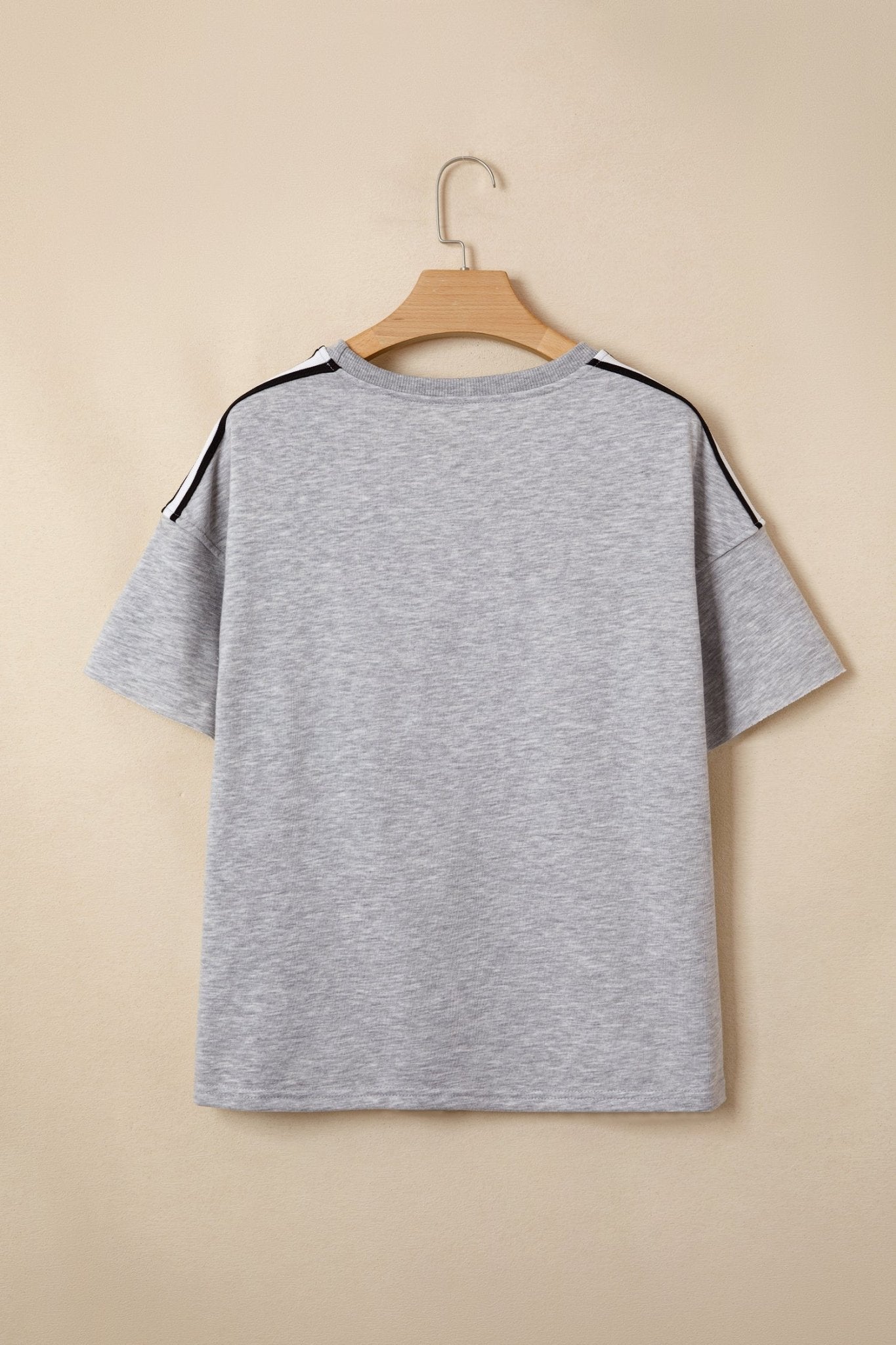Stripe Patchwork Raw Edge Oversize Tee - Rooted & Reckless Co.