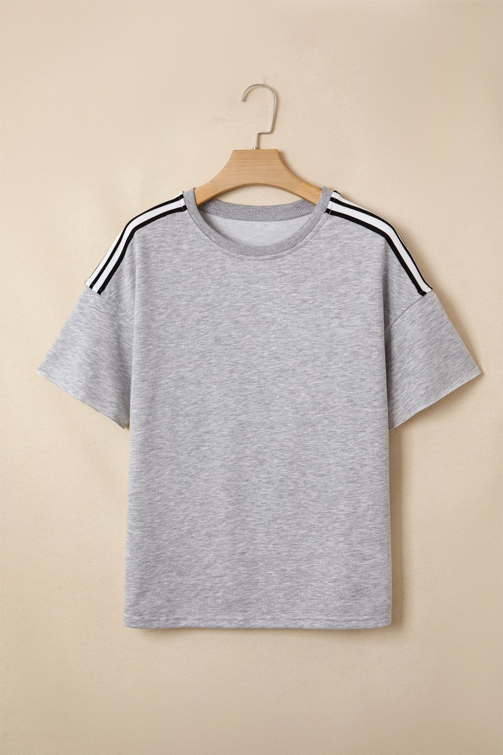 Stripe Patchwork Raw Edge Oversize Tee - Rooted & Reckless Co.