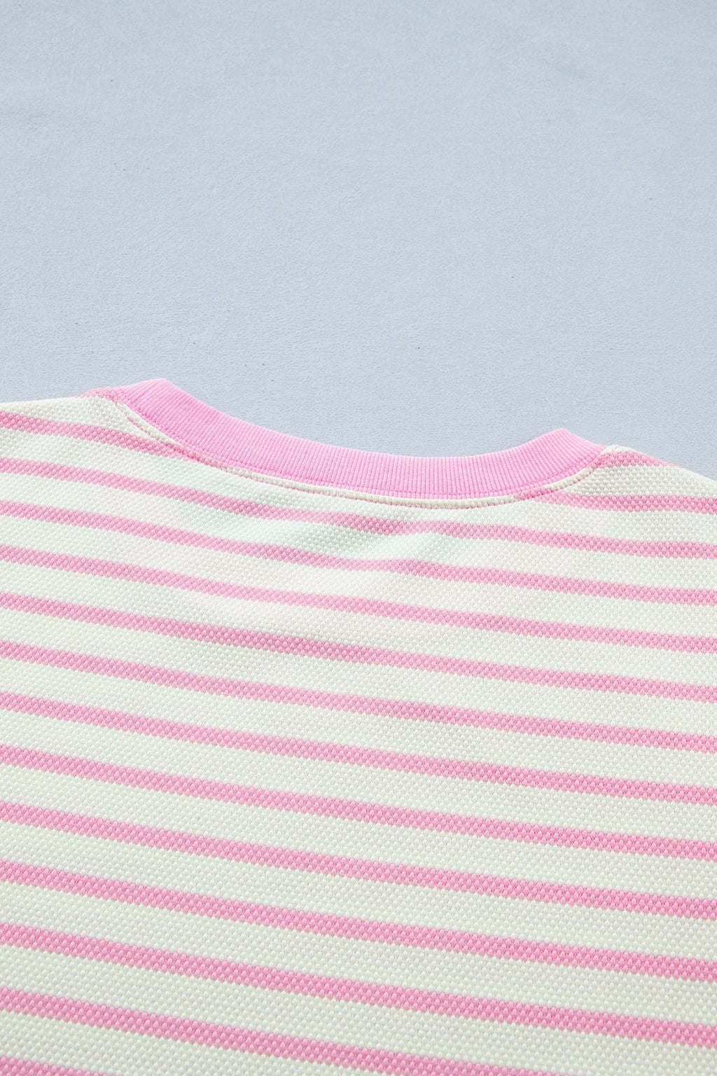Stripe Patchwork Ruffle Short Sleeve Blouse - Rooted & Reckless Co.
