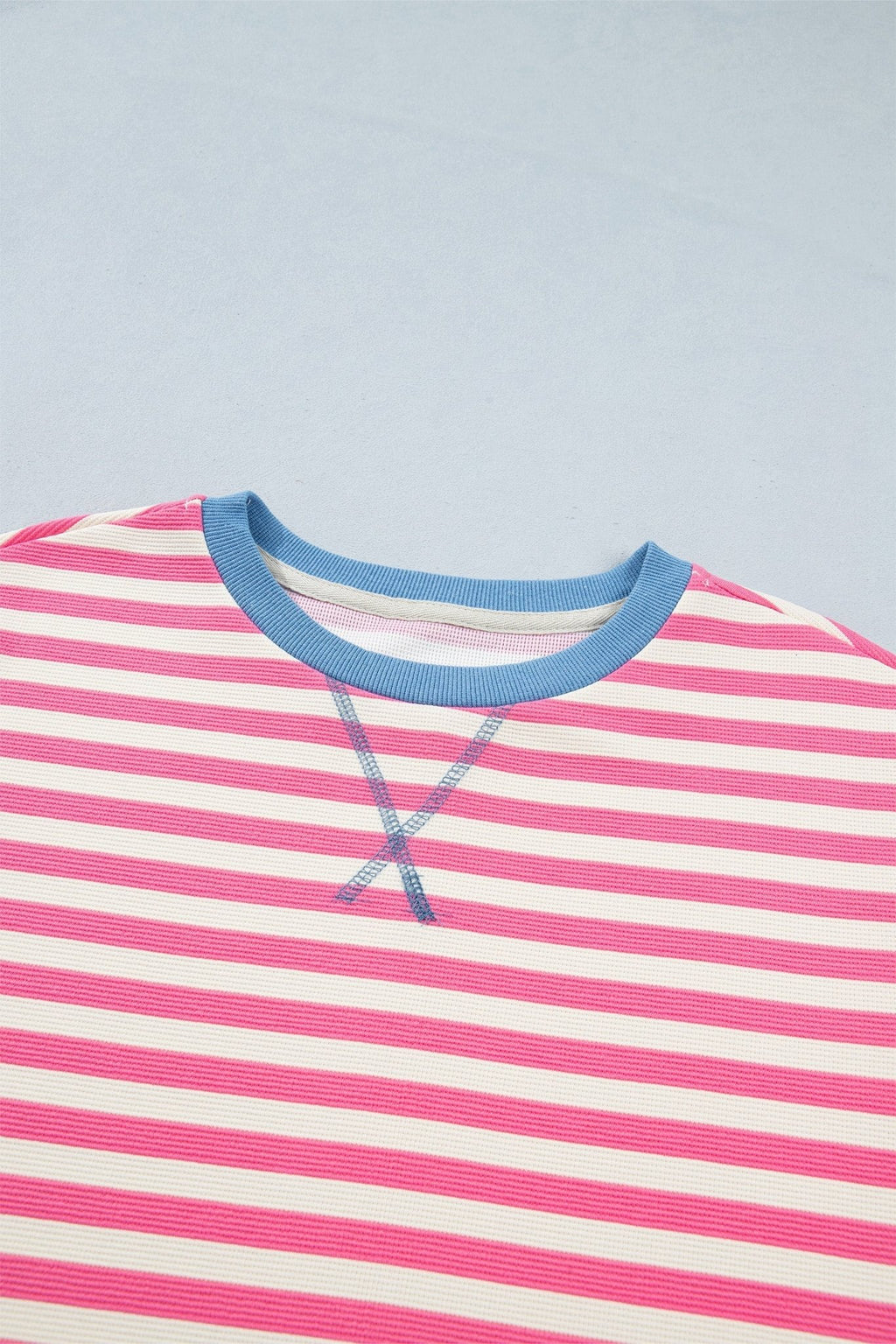Stripe Patchwork Short Sleeve T-Shirt Dress - Rooted & Reckless Co.