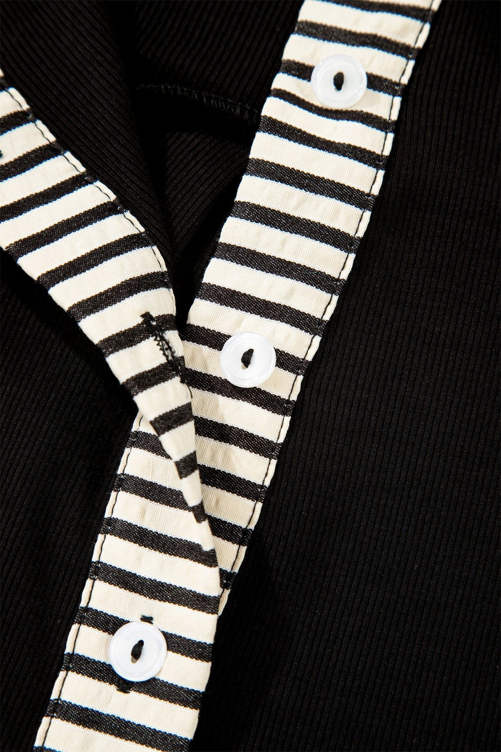 Stripe Polo Collar Tied Short Sleeve Mini Dress - Rooted & Reckless Co.