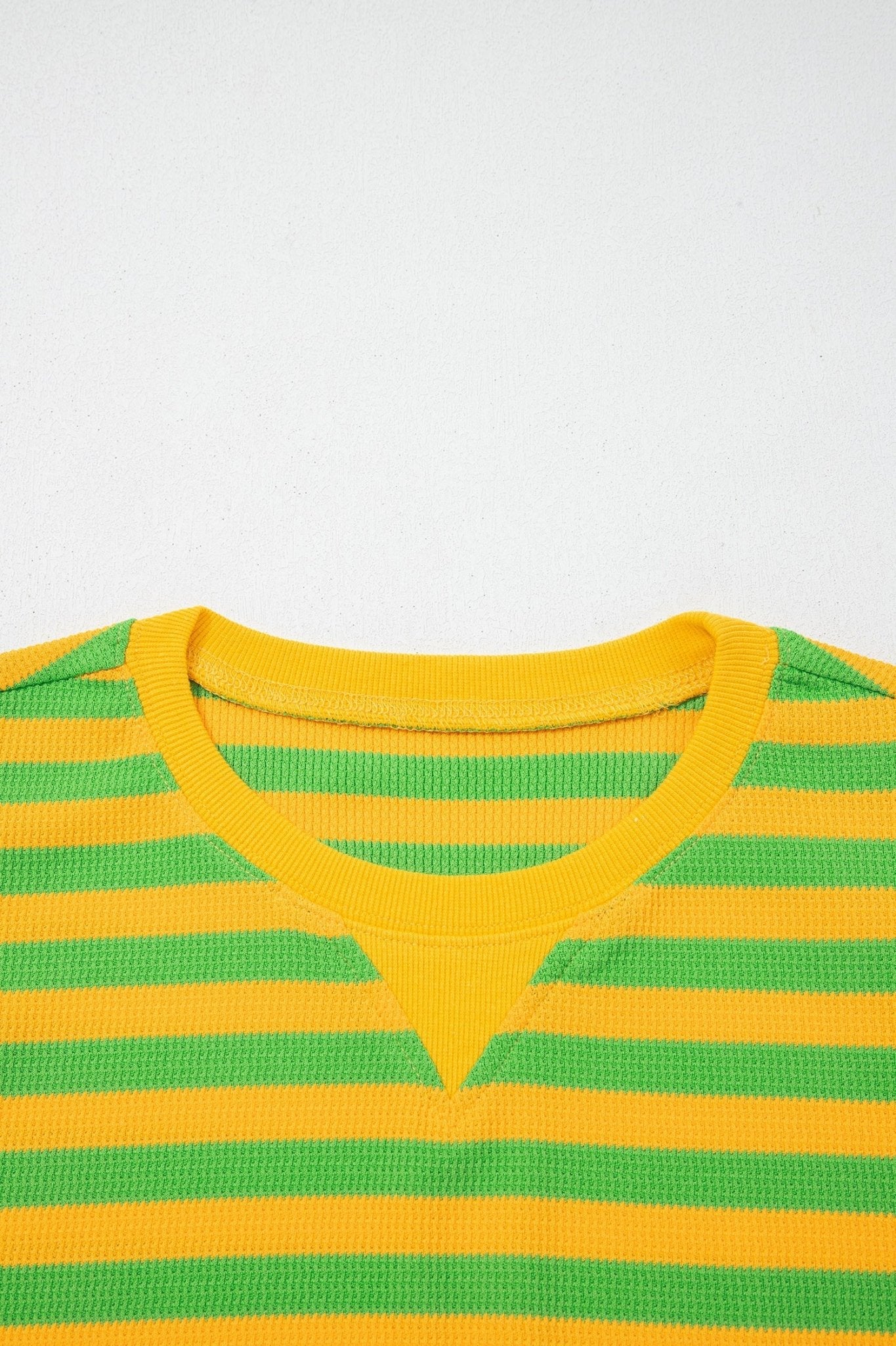 Stripe Puff Sleeve T-Shirt & Drawstring Shorts Set - Rooted & Reckless Co.