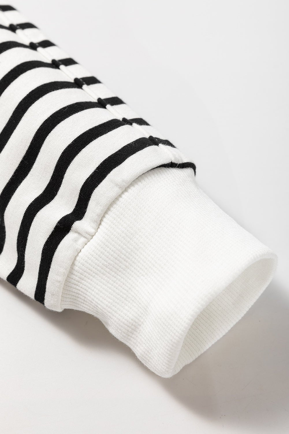 Stripe Raglan Sleeve Side Slit Sweatshirt - Rooted & Reckless Co.