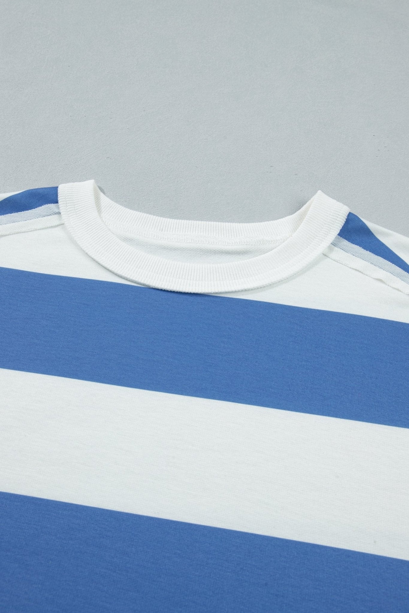 Stripe Raw Seam Short Sleeve Tee Dress - Rooted & Reckless Co.
