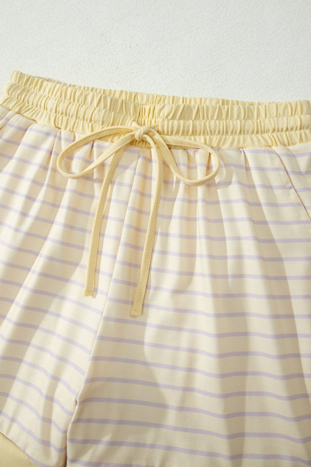 Stripe Relaxed Tee & Drawstring Shorts Set - Rooted & Reckless Co.