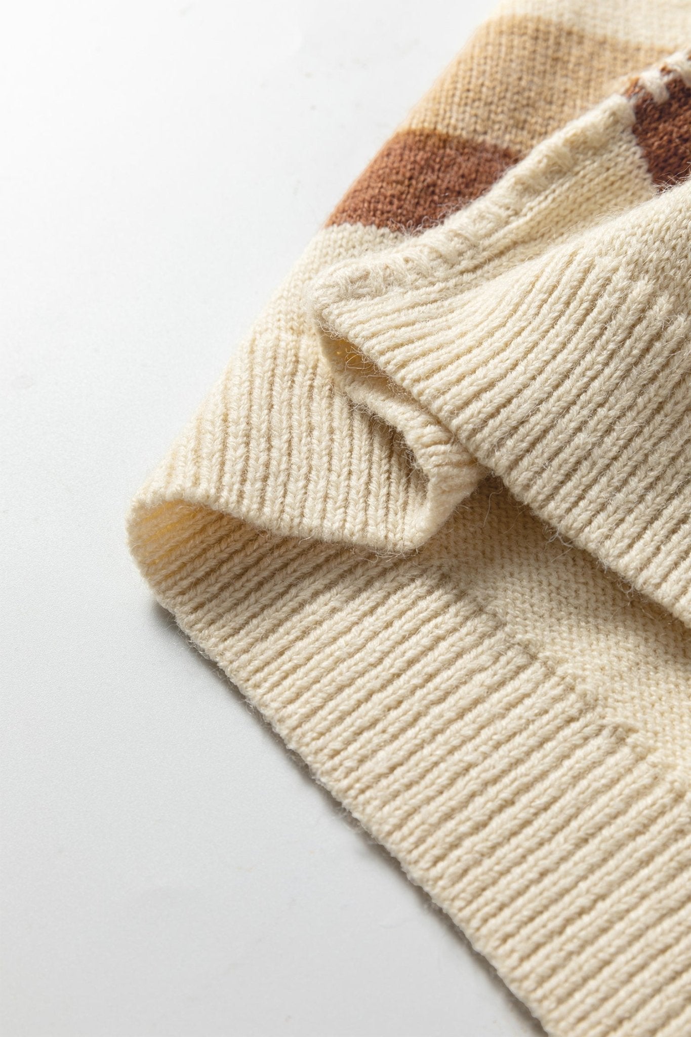 Stripe Reverse Seam Drop Shoulder Baggy Sweater - Rooted & Reckless Co.