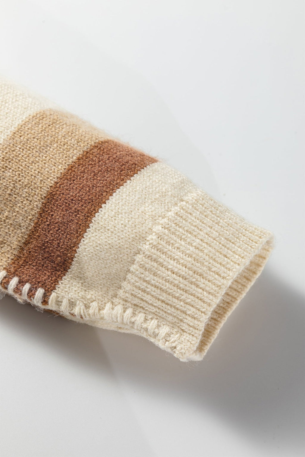 Stripe Reverse Seam Drop Shoulder Baggy Sweater - Rooted & Reckless Co.