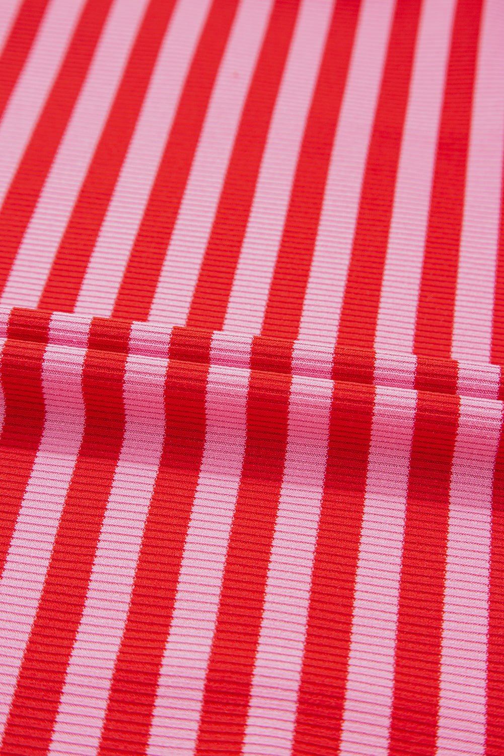 Stripe Ribbed Cap Sleeve Round Neck T-Shirt - Rooted & Reckless Co.