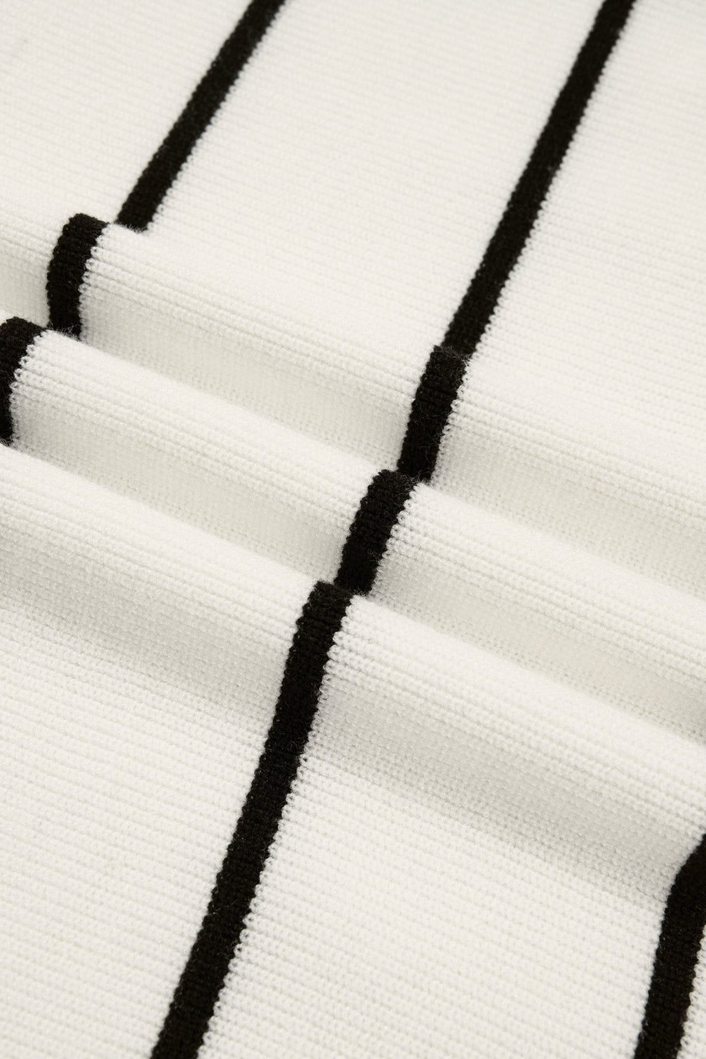 Stripe Ribbed Knit 3/4 Sleeve Sweater Tee - Rooted & Reckless Co.
