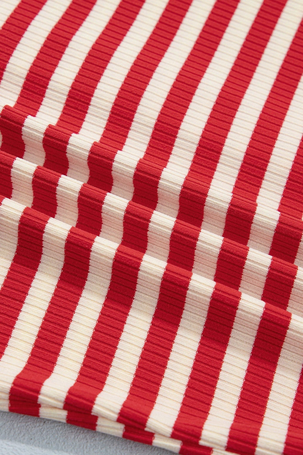 Stripe Ribbed Knit Buttoned Tank Top - Rooted & Reckless Co.