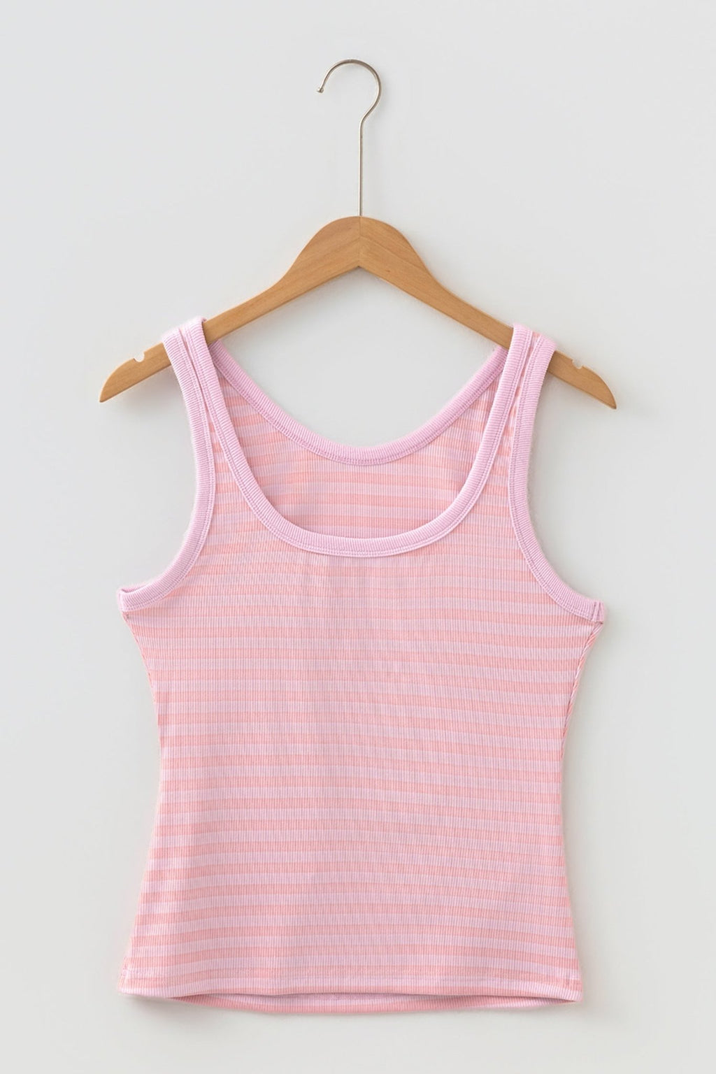 Stripe Ribbed Knit Sleeveless Tank Top - Rooted & Reckless Co.