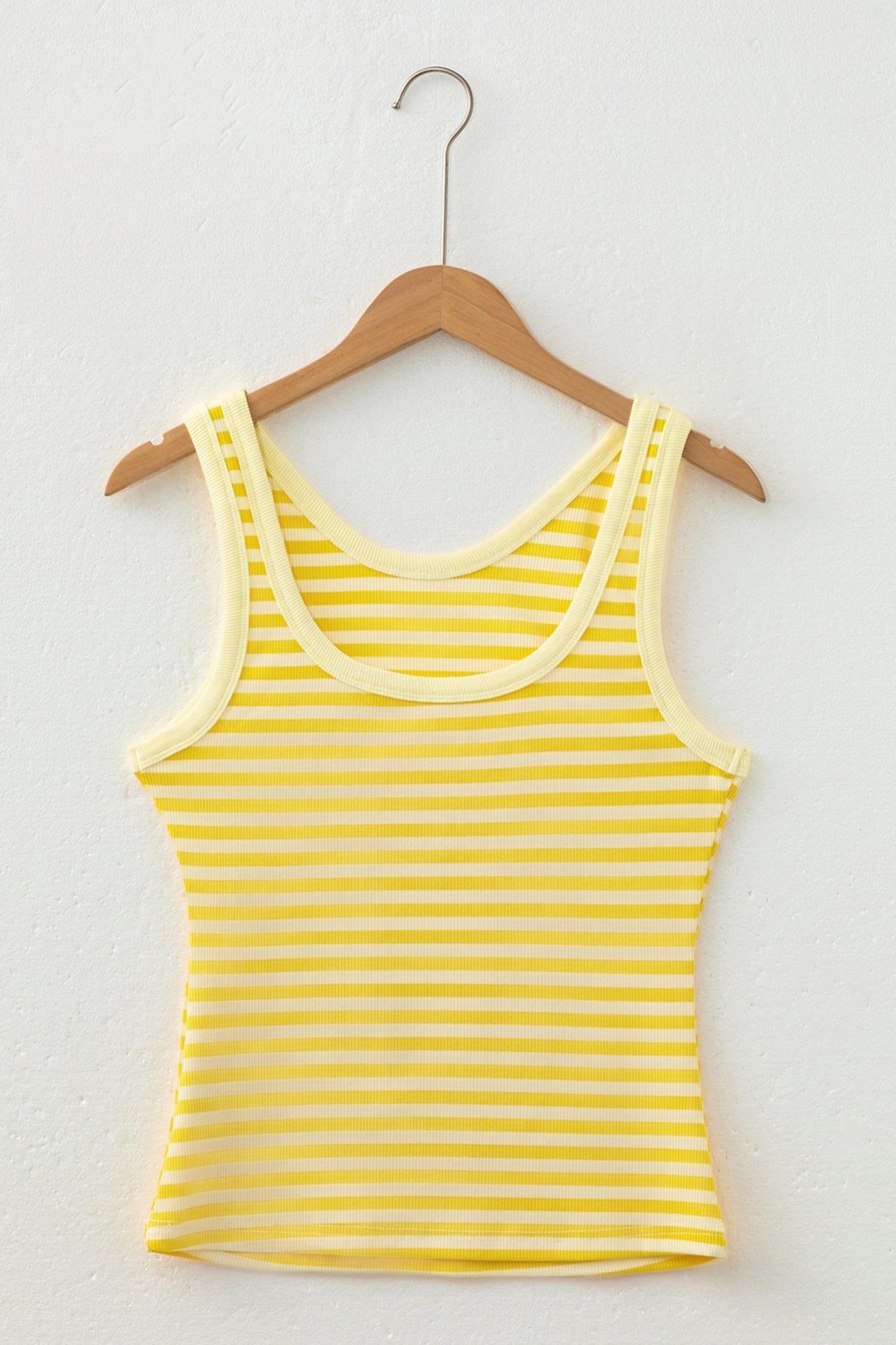 Stripe Ribbed Knit Sleeveless Tank Top - Rooted & Reckless Co.