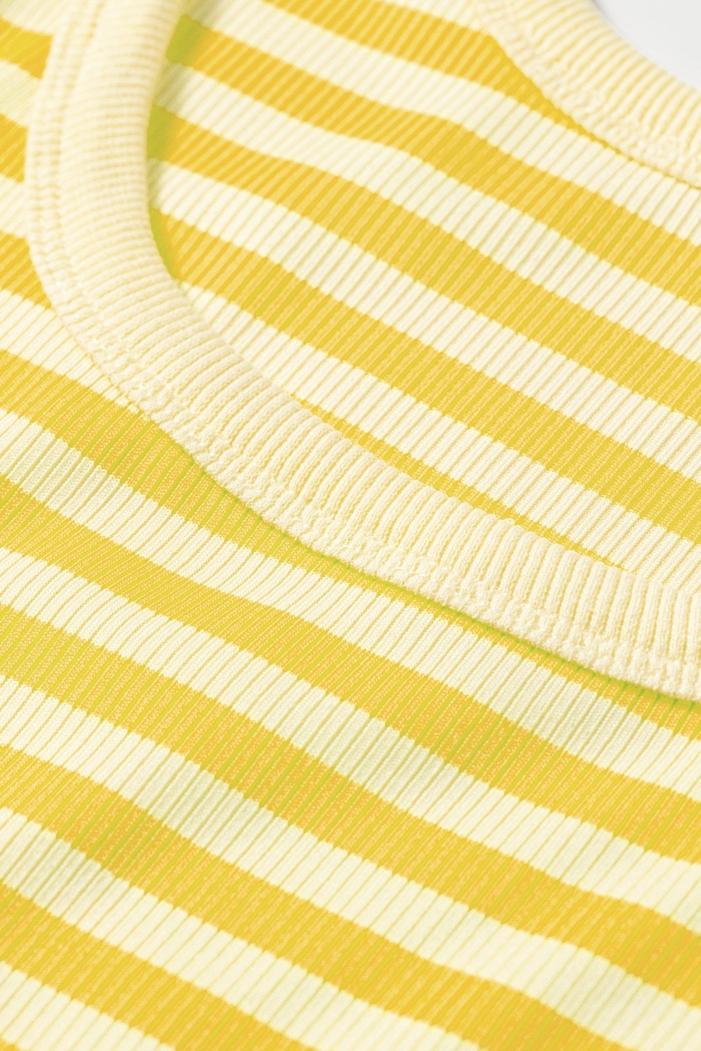 Stripe Ribbed Knit Sleeveless Tank Top - Rooted & Reckless Co.