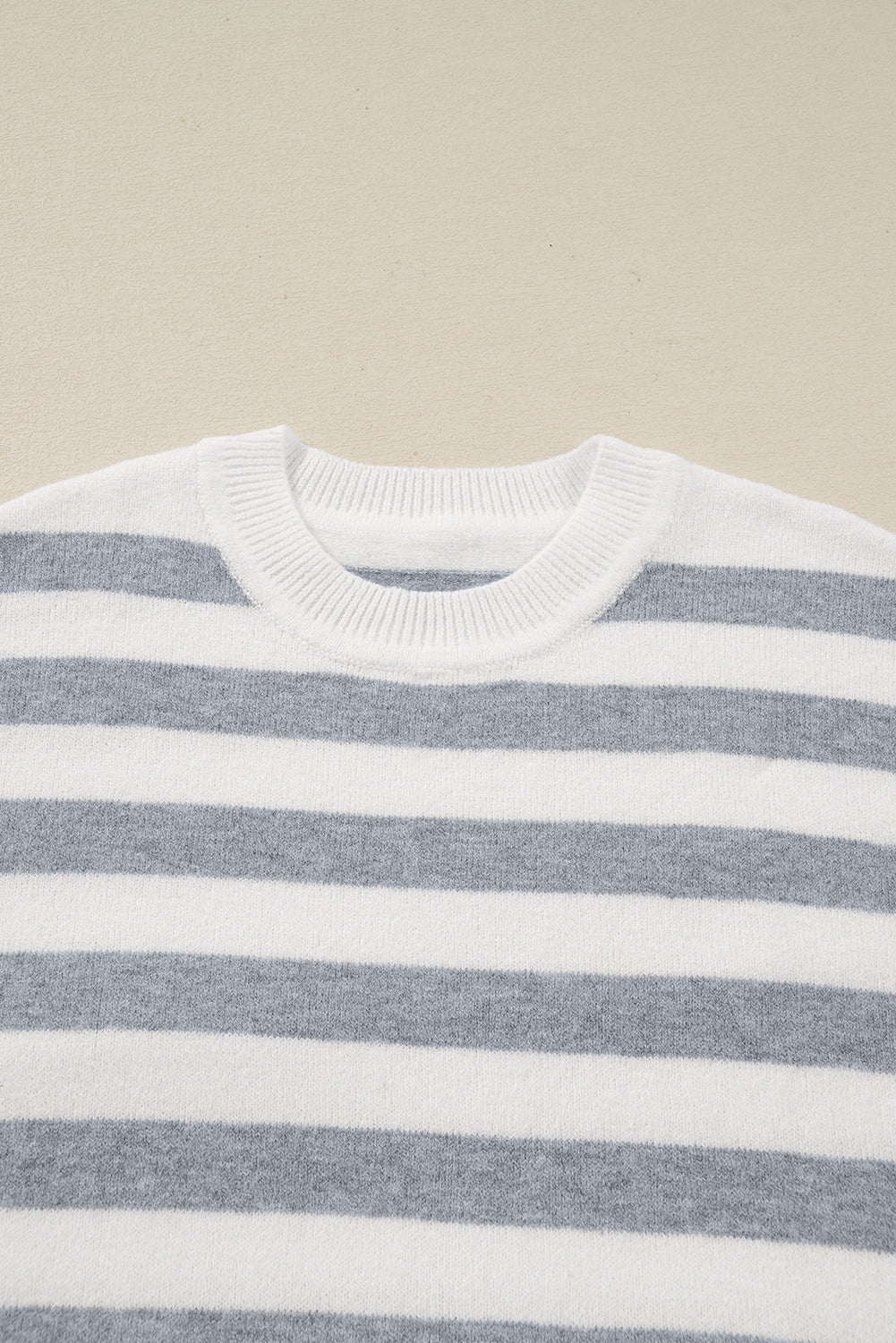 Stripe Ribbed Side-Button Drop Shoulder Sweater - Rooted & Reckless Co.