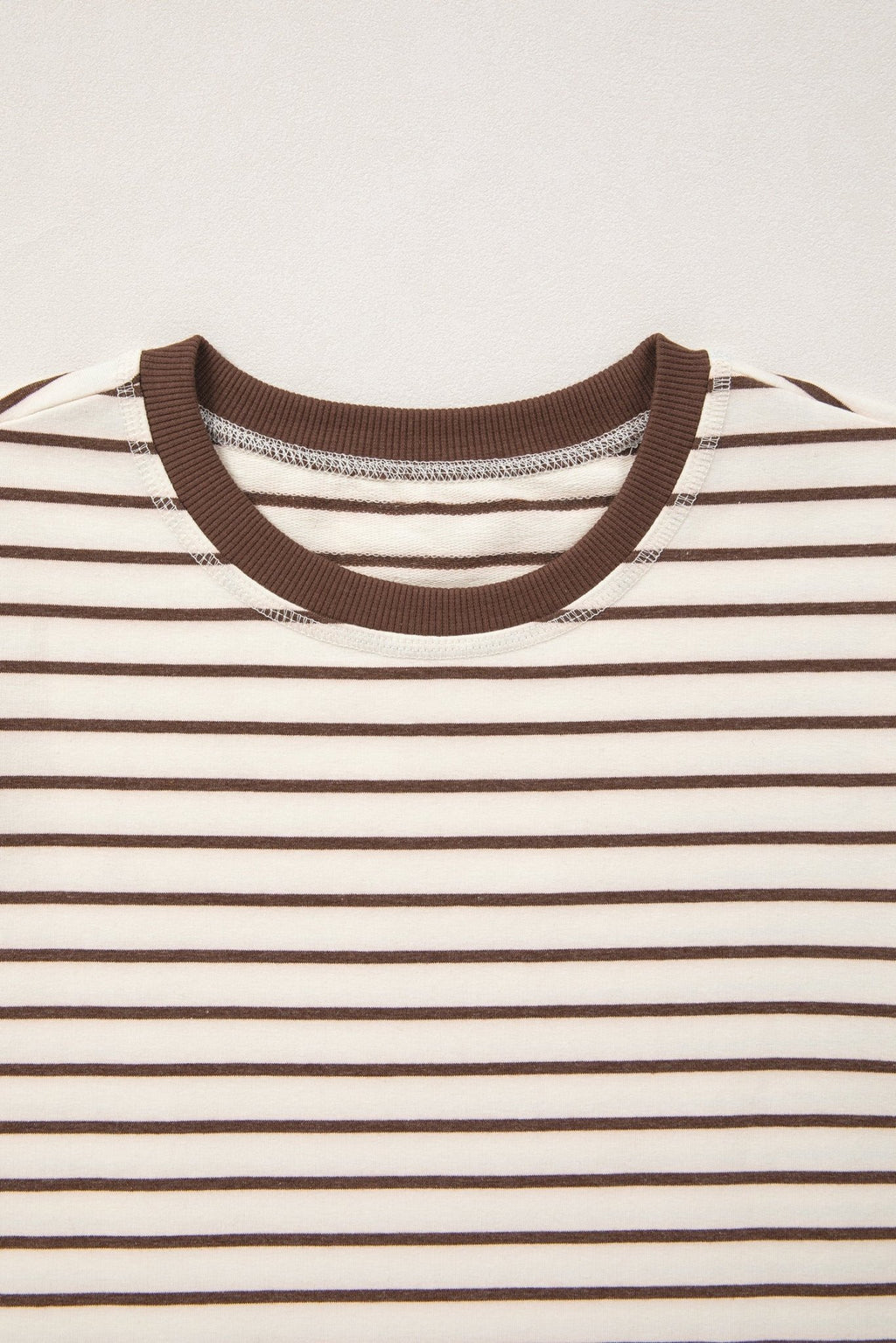 Stripe Ribbed Trim Round Neck Tank Top - Rooted & Reckless Co.