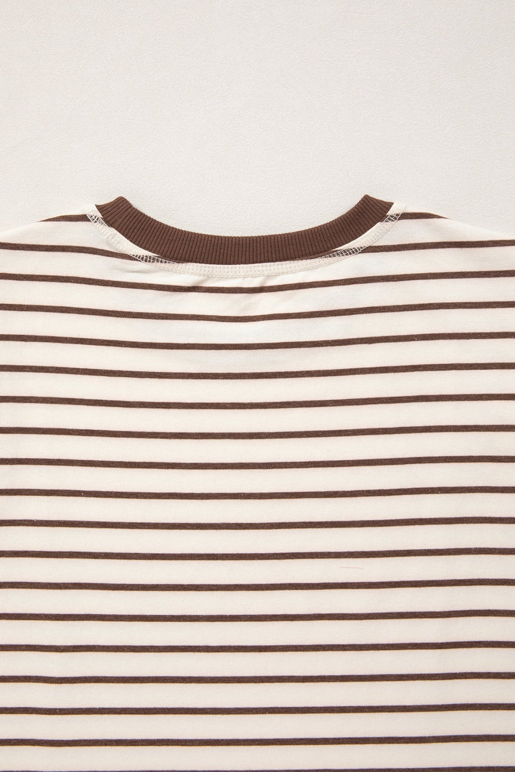 Stripe Ribbed Trim Round Neck Tank Top - Rooted & Reckless Co.