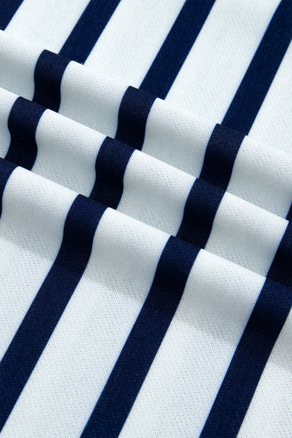 Stripe Ribbed Trim Stand Neck Long Sleeve Sweatshirt - Rooted & Reckless Co.