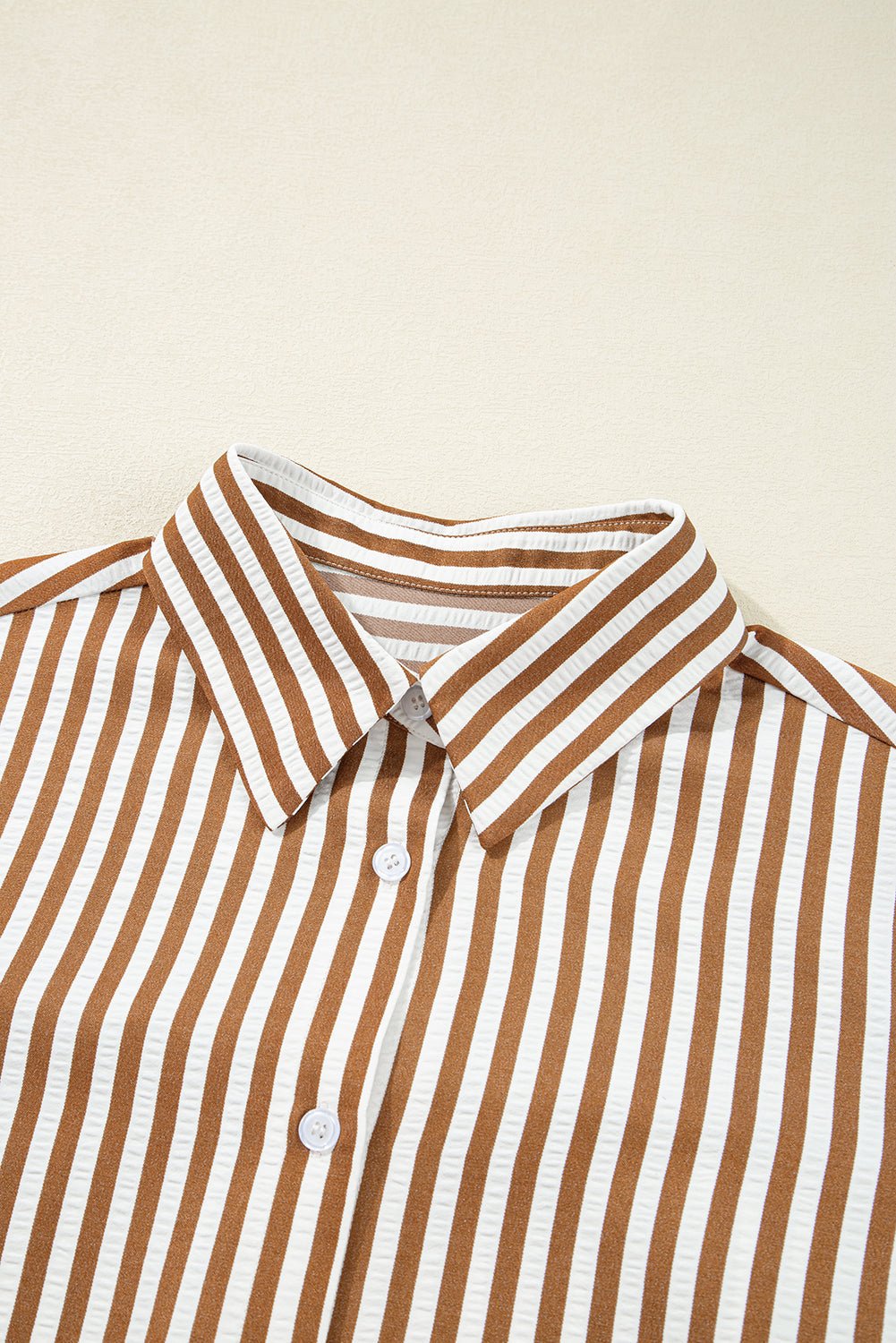 Stripe Ruffle Hem Long Sleeve Mini Dress - Rooted & Reckless Co.