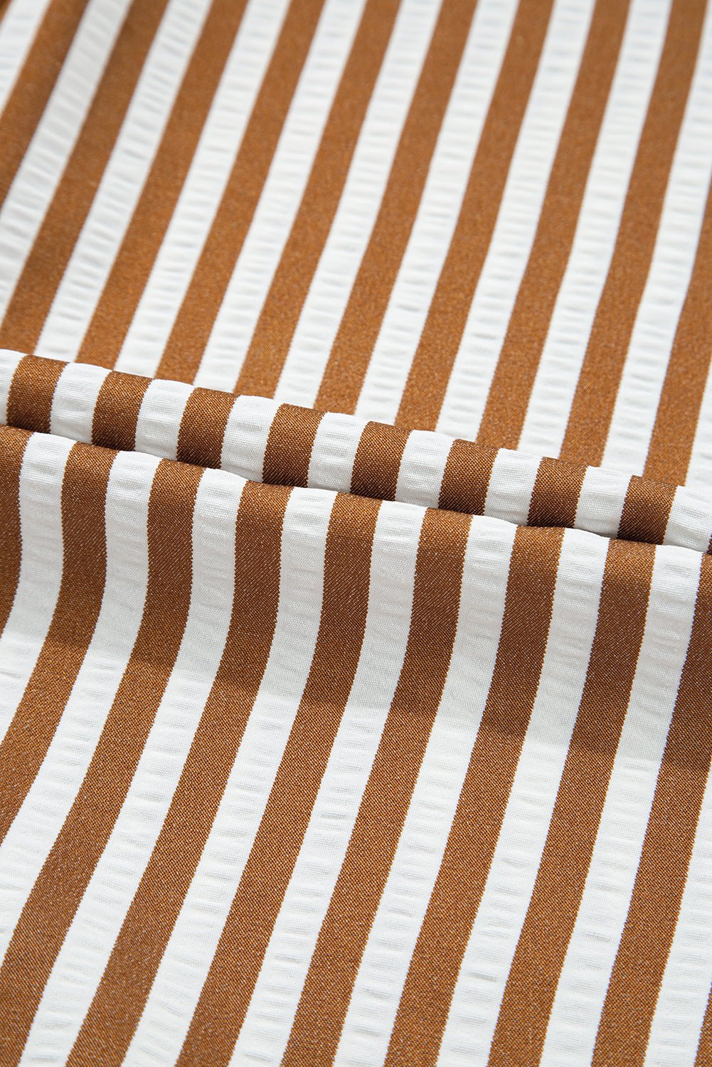Stripe Ruffle Hem Long Sleeve Mini Dress - Rooted & Reckless Co.